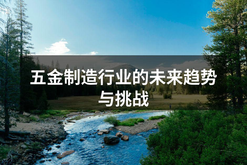 五金制造行业的未来趋势与挑战